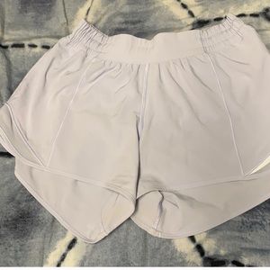 light purplish almost white lululemon shorts